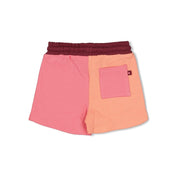 SALSA SUNSET - Organic Cotton French Terry Colorblock Fashion Shorts