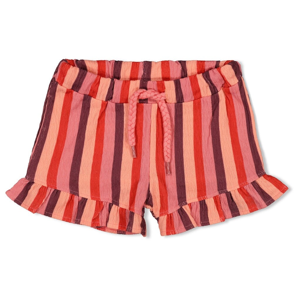 SALSA SUNSET - Seersucker Ruffle Fashion Shorts