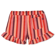 SALSA SUNSET - Seersucker Ruffle Fashion Shorts