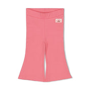 SALSA SUNSET - Organic Cotton French Terry Solid Flare Fashion Pants