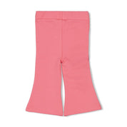 SALSA SUNSET - Organic Cotton French Terry Solid Flare Fashion Pants