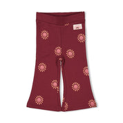 SALSA SUNSET - Organic Cotton French Terry Flare Fashion Pants