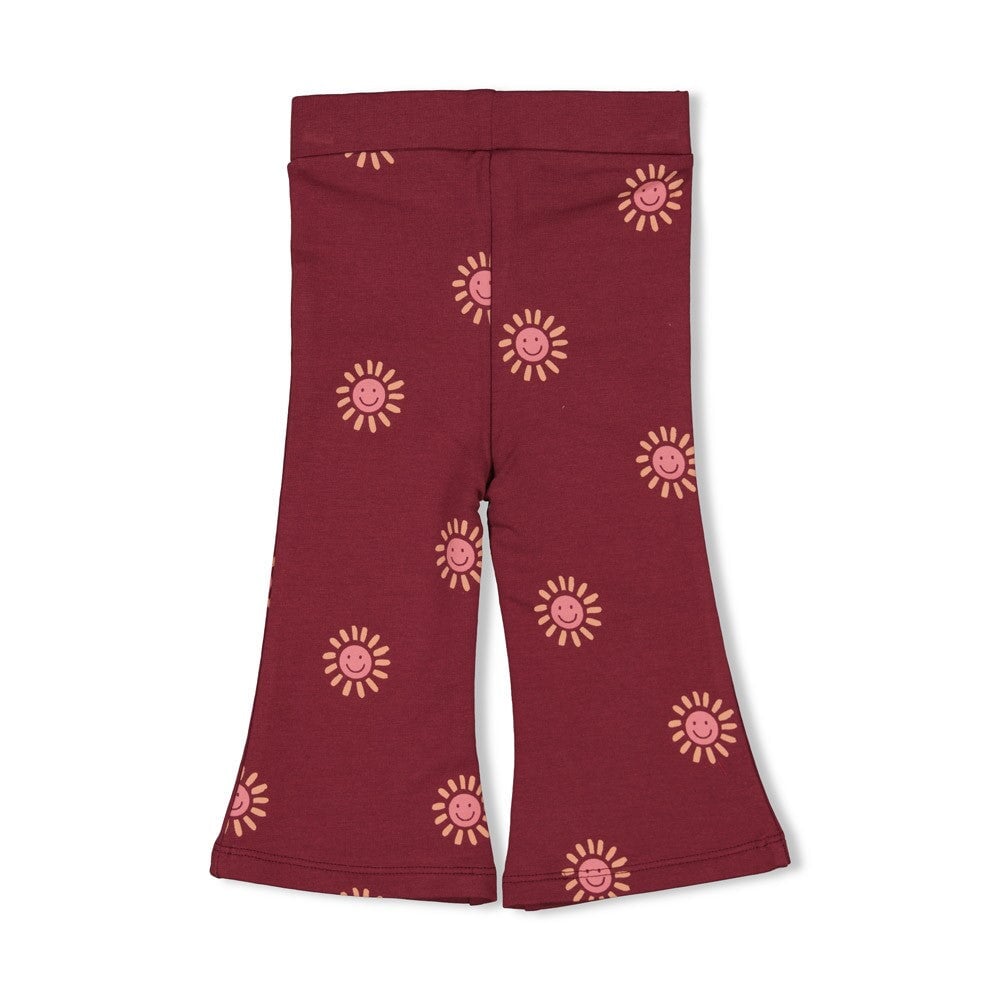 SALSA SUNSET - Organic Cotton French Terry Flare Fashion Pants