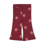 SALSA SUNSET - Organic Cotton French Terry Flare Fashion Pants