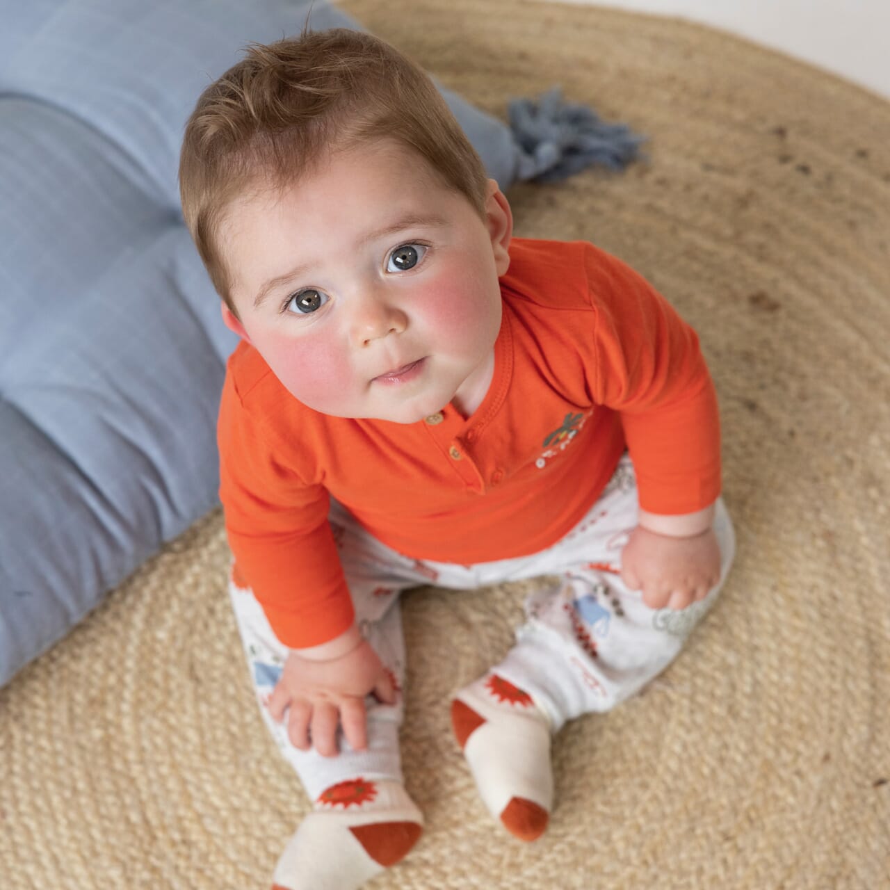 CAMP COOL Slub Yarn "Happy Camper" Long Sleeve Top