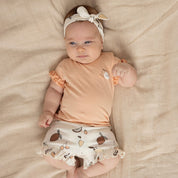 CUTIE FRUITY Frilly Ruffle Slub Yarn Top