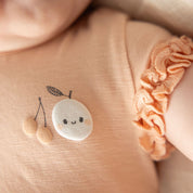 CUTIE FRUITY Frilly Ruffle Slub Yarn Top