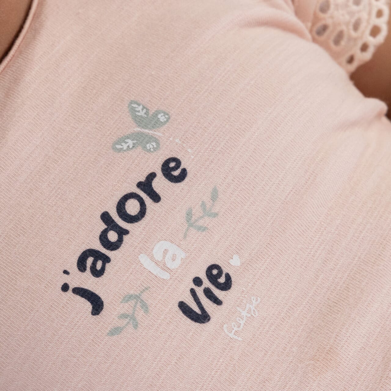 PRETTY PAISLEY "j'adore la vie" Slub Yarn Top