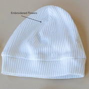 STRAWBERRY FIELDS Embroidered Flowers Bonnet