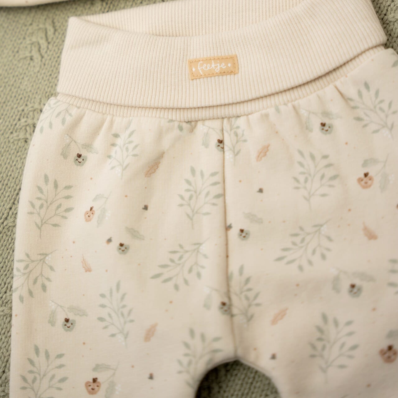 AUTUMN SWEETNESS Allover Print French Terry Pants