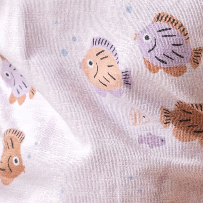 SPLASH Allover Print Slub Yarn Fashion Dress