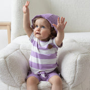 SPLASH Slub Yarn Fashion Stripe Top