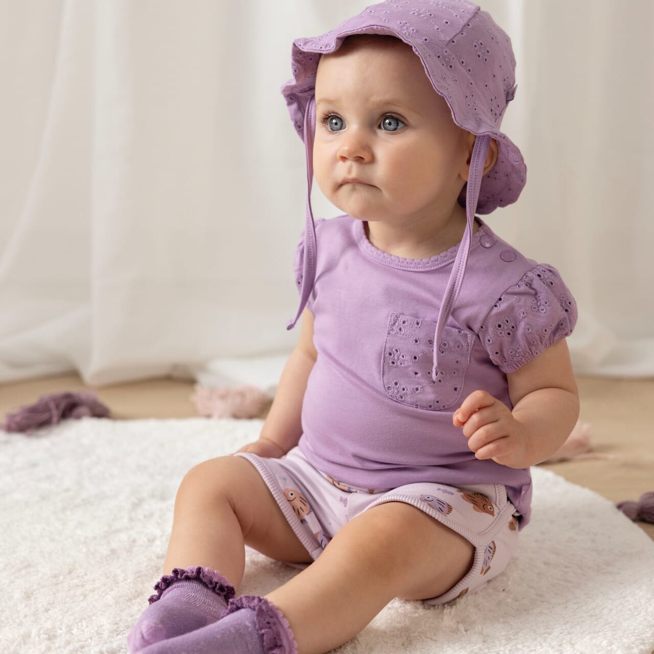 SPLASH Broderie Anglaise Fashion Top