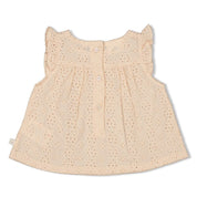 SUMMER DENIMS Organic Cotton Broderie Anglaise Top with Shorts
