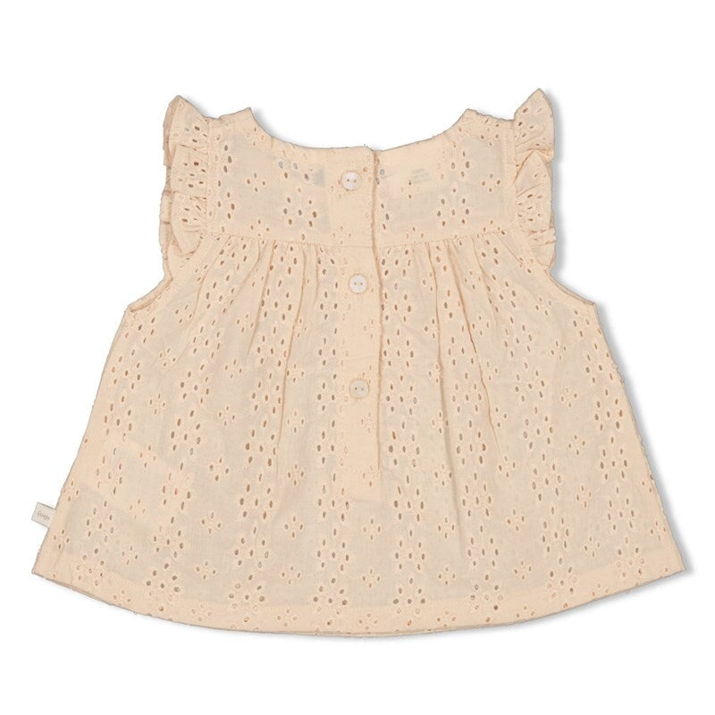 SUMMER DENIMS Organic Cotton Broderie Anglaise Top with Shorts