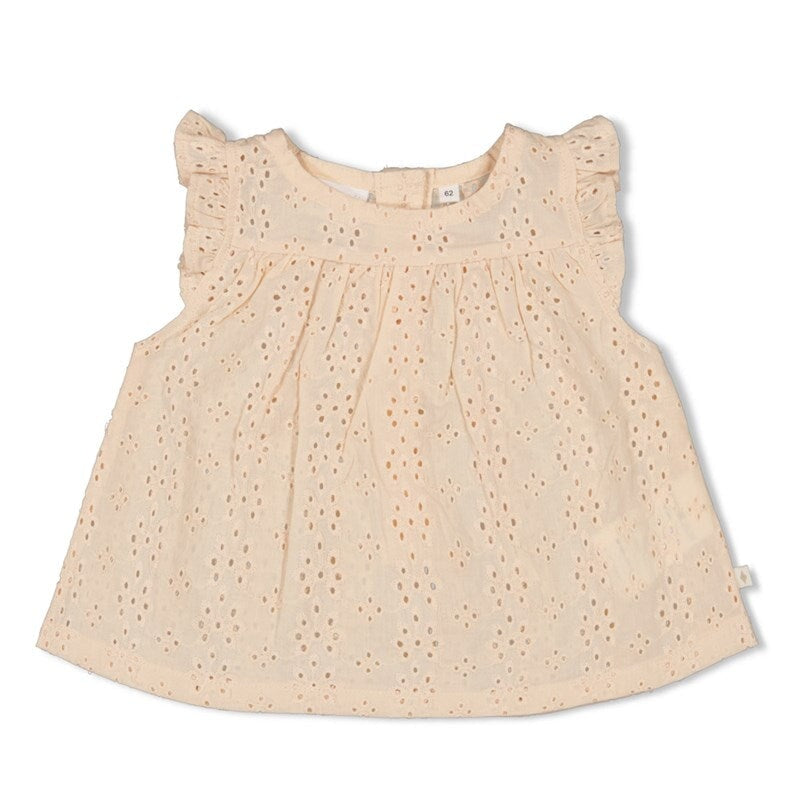 SUMMER DENIMS Organic Cotton Broderie Anglaise Top with Shorts