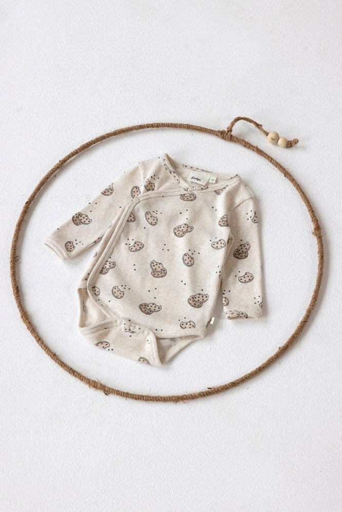 CUTE COOKIE - 2x2 Rib Knit Side Snap Allover Print Body