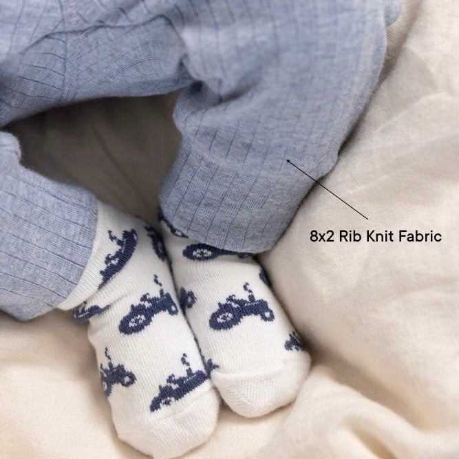 FARM LIFE - 8x2 Rib Knit Side Wrap Top