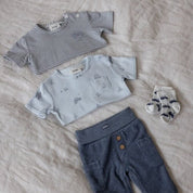 FARM LIFE - Organic Cotton 1x1 Rib Allover Print Top