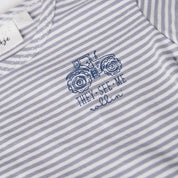 FARM LIFE T - Yarn Dye Stripe "They-See-Me,rollin" Top