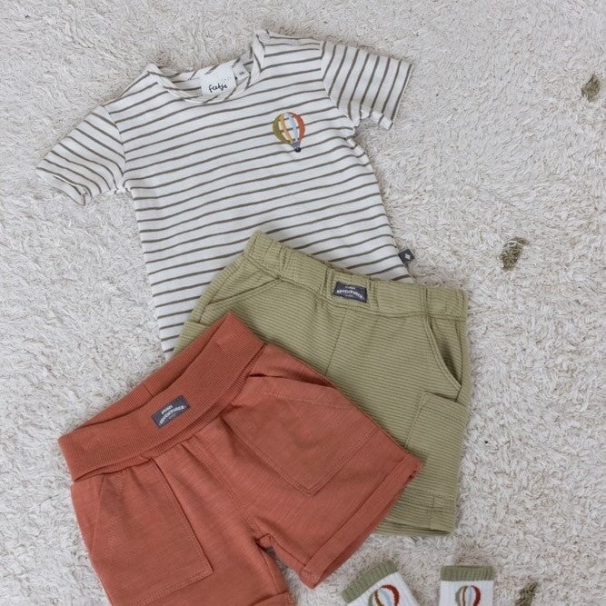MINI ADVENTURER - Embroidered Ballon Slub Yarn Top