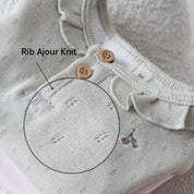 BLOSSOM - Rib Ajour Knit Fashion Pants