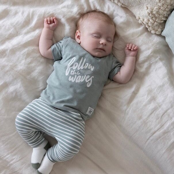 TURTELLY COOL - Signature Stripe French Terry Slub Yarn Pants