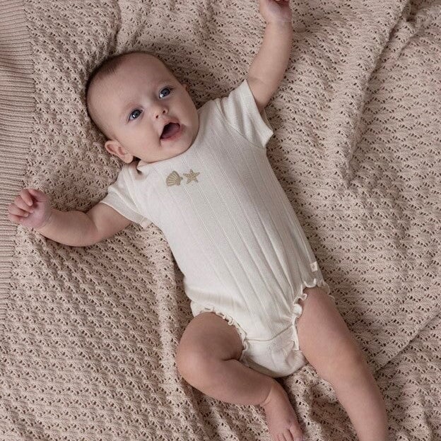 STARFISH WISHES - Pointelle "shell & starfish" Body