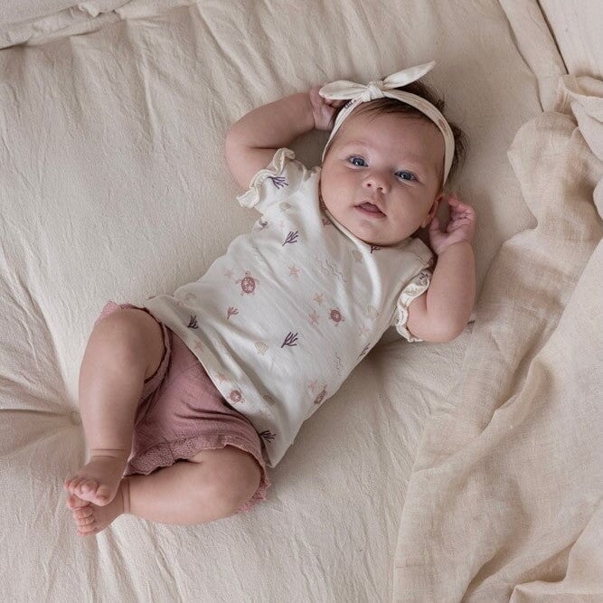 STARFISH WISHES - Allover Print Slub Yarn Fashion Top