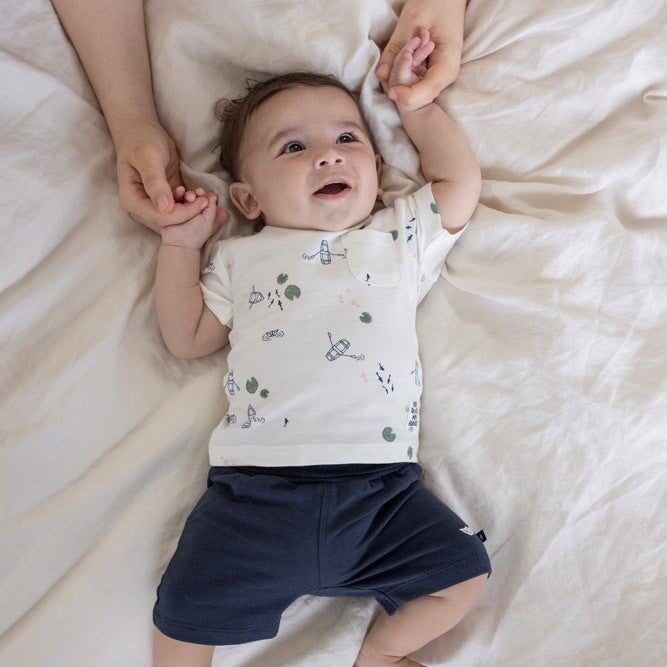 ROCK MY BOAT - Signature Allover Print Slub Yarn Single Jersey Fashion Top