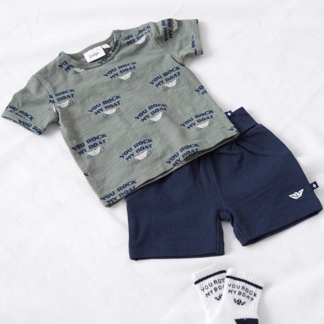 ROCK MY BOAT - French Terry Fashion Shorts