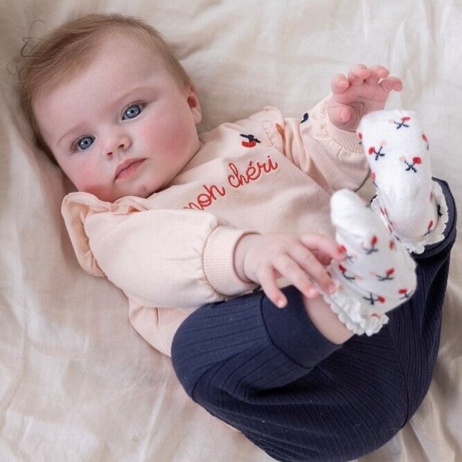 MON CHERI - Very Sweet Lace Cap Socks!