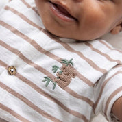 THE CHILL CLUB - Slub Yarn Stripe Short Suit