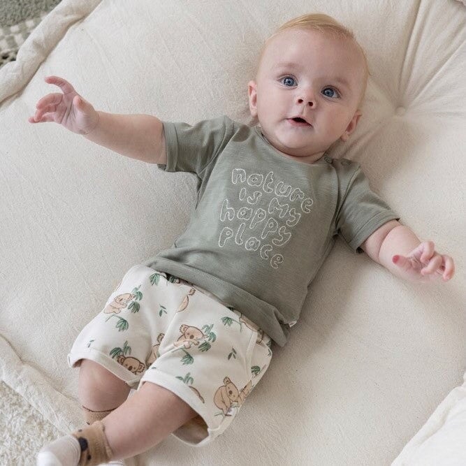 THE CHILL CLUB - "Nature is My Happy Place" Slub Yarn Fashion Top