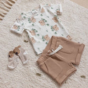 THE CHILL CLUB - Allover Print Slub Yarn Fashion Top