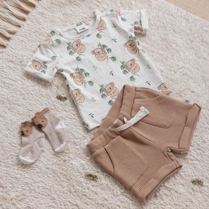 THE CHILL CLUB - Allover Print Slub Yarn Fashion Top