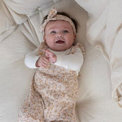 FLOWER FIELD - Allover Print "Fancy Fabric Knit" Jumpsuit