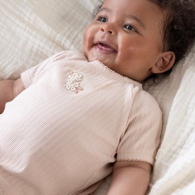 FLOWER FIELD - Fancy Pointelle Embroidered Fashion Top