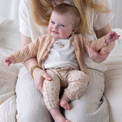 FLOWER FIELD - Allover Print "Fancy Knit" Fashion Pants