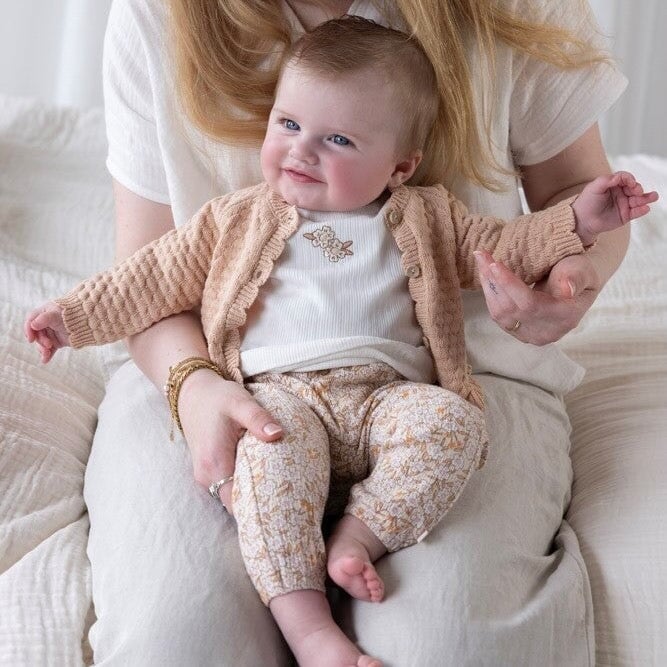 FLOWER FIELD - Allover Print "Fancy Knit" Fashion Pants