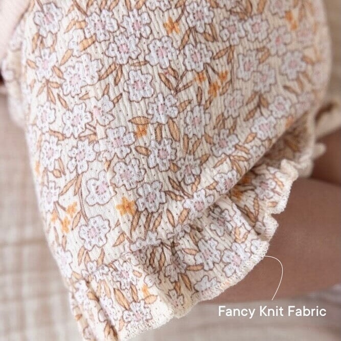 FLOWER FIELD - Pointelle & Fancy Fabric Fashion Dress