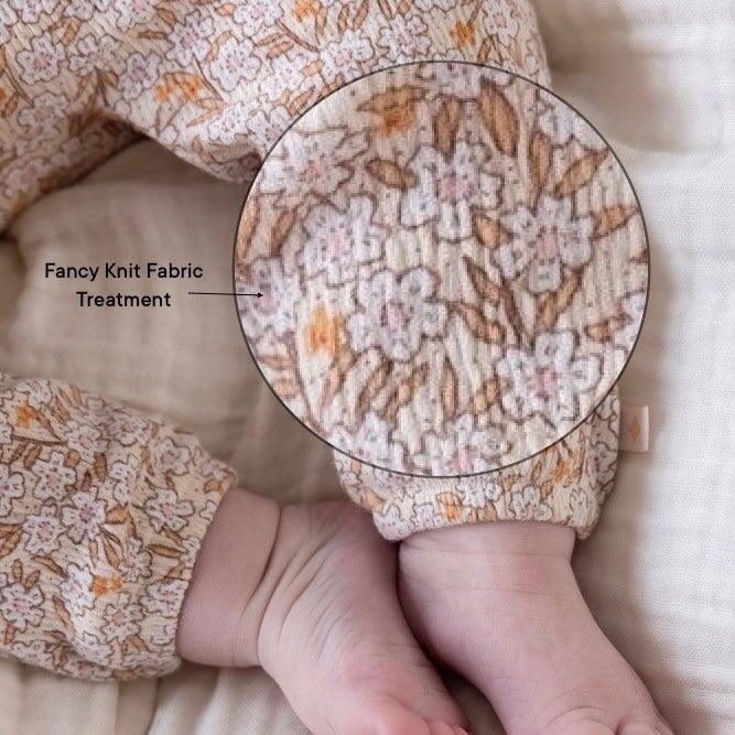 FLOWER FIELD - Allover Print "Fancy Knit" Fashion Pants