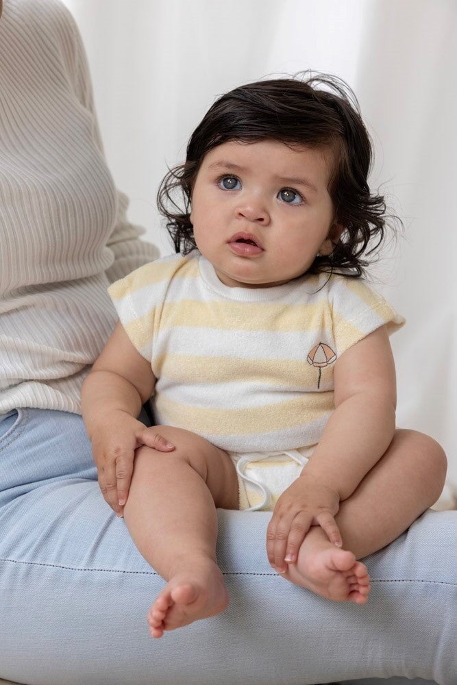 SUNSHINE - Keepsake French Terry Stripe Playsuit