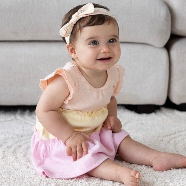 SUNSHINE - 1x1 Rib Ajour Fashion Tiered Dress