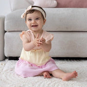 SUNSHINE - 1x1 Rib Ajour Fashion Tiered Dress