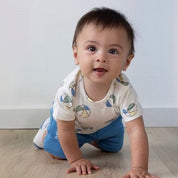 POOL TIME - Signature Allover Print Slub Knit Fashion Top