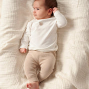 THE KNITS - Organic Cotton Ribbed Knit Pants