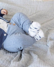 BLUE OCEAN - Organic Cotton Crew Socks