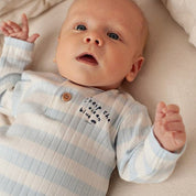 BLUE OCEAN	 - Organic Cotton Rib Jersey Striped Fashion Top