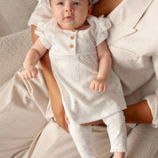 DELICATE FLOWER - Organic Cotton Single Jersey Leggings